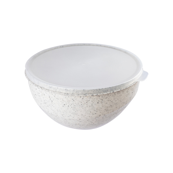 Миска с крышкой Granite 3л (белый) (то)