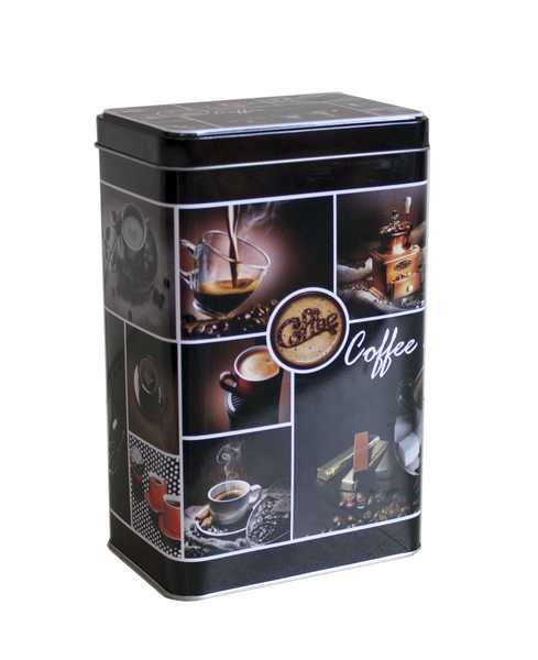 Банка для хранения сыпучих продуктов 80*120*185мм (металл)