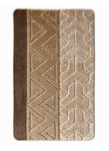 Коврик для ванной L'CADESI Marathon, 60х100, Треугольник, коричневый