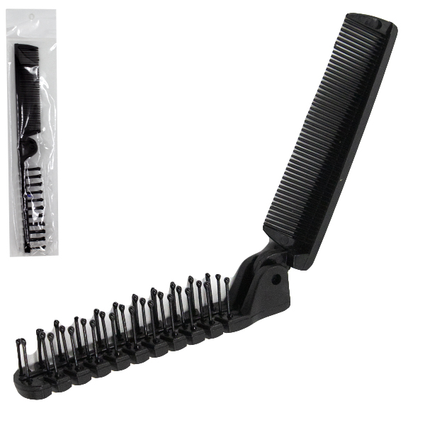 Расческа складная пластиковая 21см