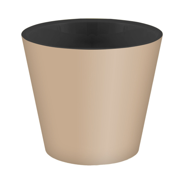 Горшок для цветов "Rosemary" D230мм, 5л с дренажной вставкой (бежевый)