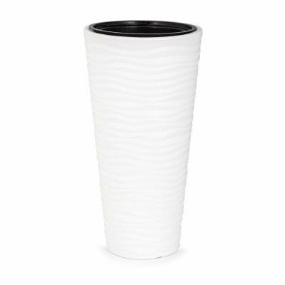 Кашпо "Оазис" 5/25л (со вставкой) (белый)