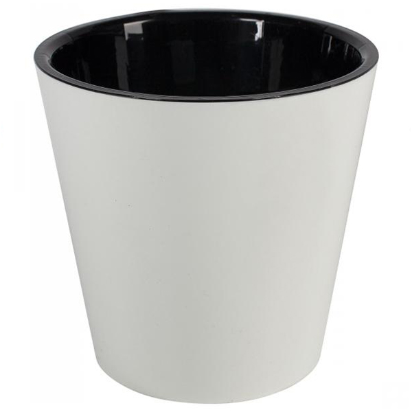 Горшок для цветов London D320 мм, 15,7л на колесиках белый