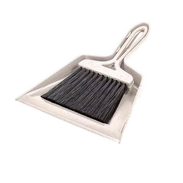 Комплект щетка-сметка "Malta" с совком 250мм (бежевый флэк)