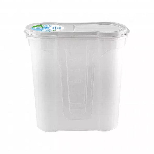 Контейнер для стирального порошка 4л (бежевый,серый)(то)