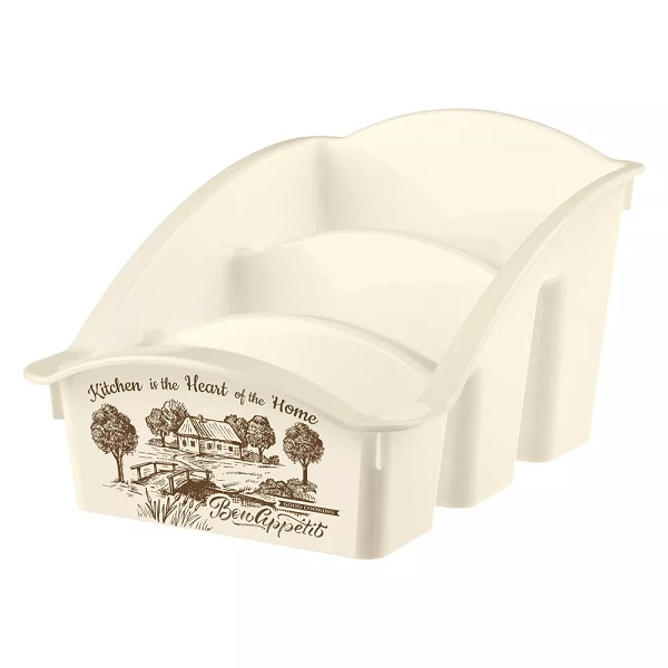 Емкость для специй с декором 223*150*120 мм беж.