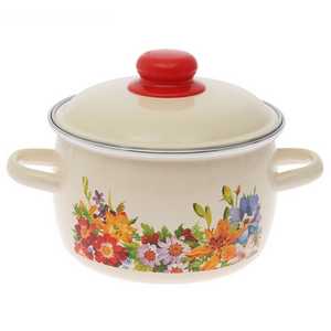 Кастрюля 2л. сфер. Полянка глуб