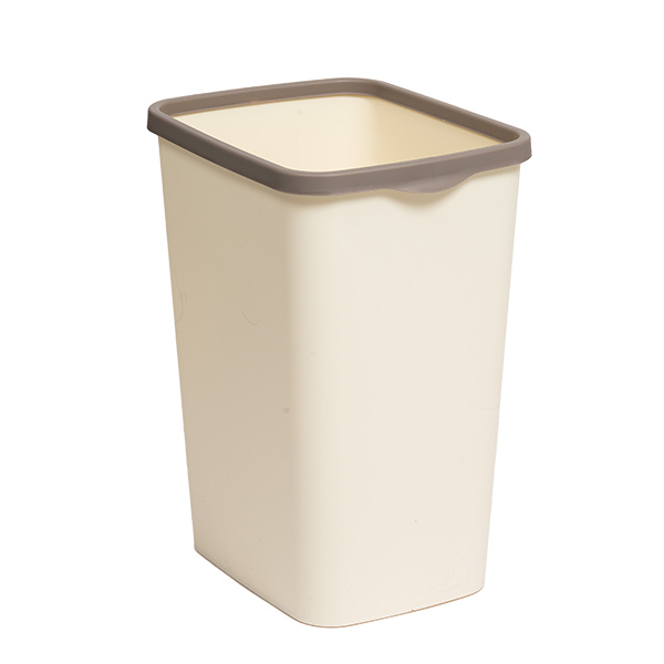 Ведро для мусора с фиксатором 9/10л "Tandem" (слон.кость/шоколад) (то)