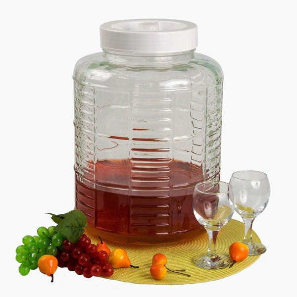 Банка для ВИНА ГВ-163 7л прозрачная с гидрозатвором  /2 шт упак/