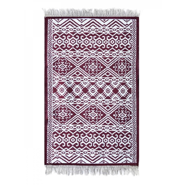 Коврик Kilim Usak из хлопка 60х90 вишневый-кремовый, Турция