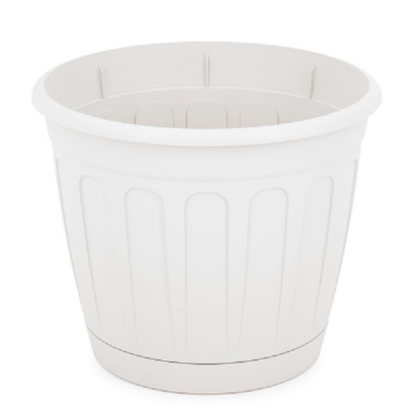 Горшок цв. "Дионис" 2,6л. с поддоном (белый)