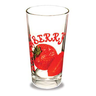 Набор стаканов 6шт. 300 мл "Гладкий"  Клубника К