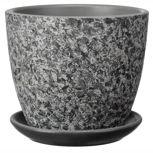 Горшок Гризайль серый бутон №8