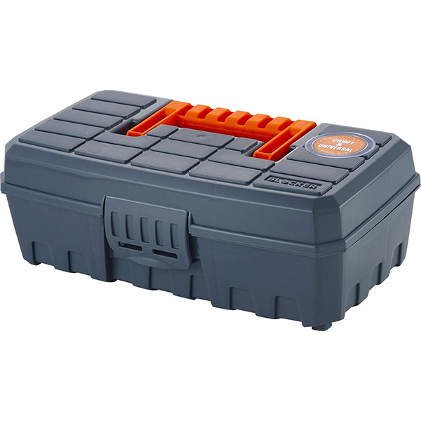 Бокс для хранения Blocker Techniker 9" серо-свинцовый/оранжевый (то)