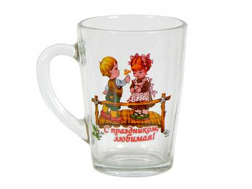 Кружка  300 мл "Капучино"  8 марта микс