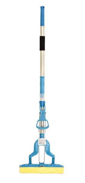 Швабра PVA БАБОЧКА, насадка 27см, нержавейка телескоп ручка ~ 95-115см