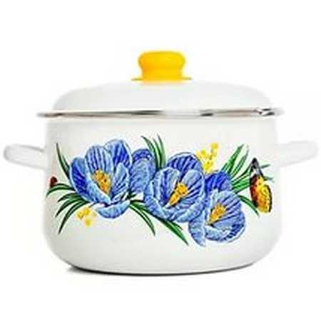 Кастрюля конич. 5,5л КРОКУСЫ