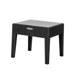 Столик журнальный квадратный RATTAN OLA DOM 530х460х450мм (антрацит)