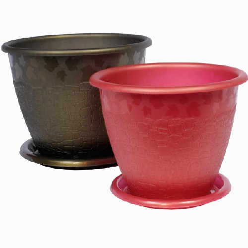 Горшок цв. "Розалия" 3.2л. с поддоном (белый)(то)