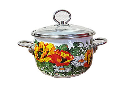 Кастрюля 2л. BUKET слон.кость сферическая