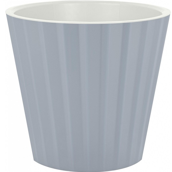 Горшок для цветов Sand D160мм, 2л c дренажной вставкой утренний туман (то)