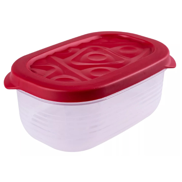 Контейнер Flexo 0,65л прямоугольный (красный) (то)