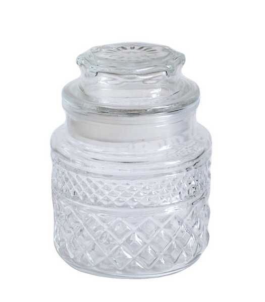 Банка стеклянная с крышкой Ф-10см H-17см