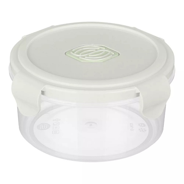 Контейнер для холодильника и СВЧ "ECO STYLE" с клапаном 0,55л св.серый (то)