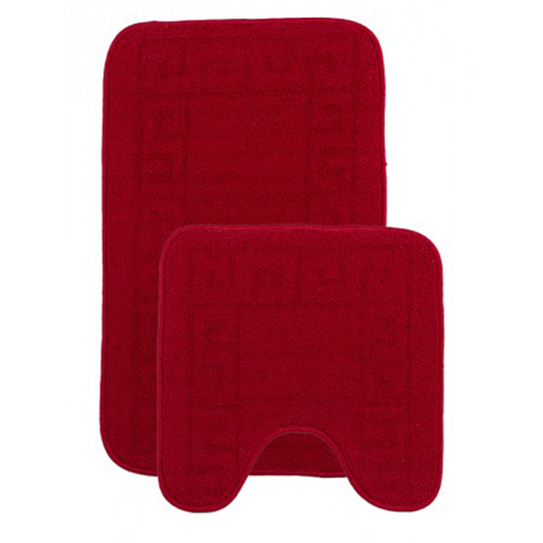 Комплект из 2 ковриков  ECO LIGHT LATEX 60х100 (U 50x60) бордовый, L CADESI Турция