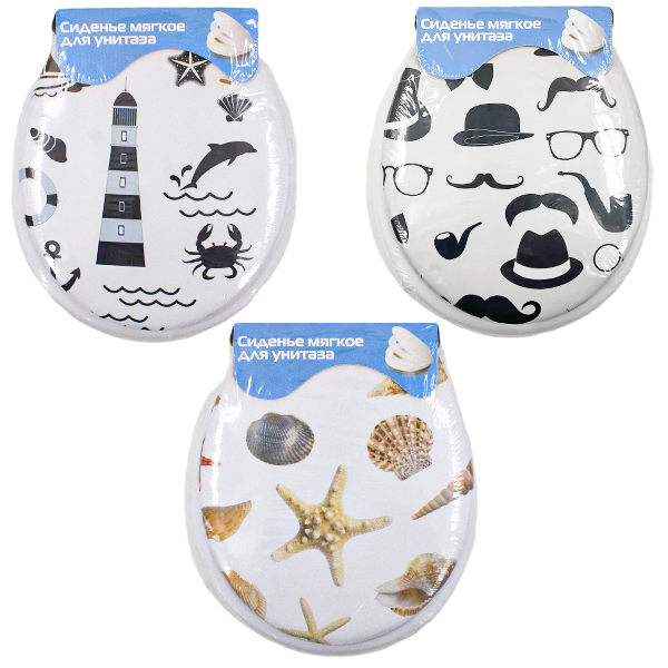 Сиденье для унитаза мягкое НЬЮ