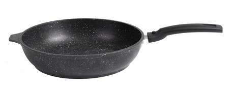 Сковорода 240/60мм со съемной ручкой,АП (темный мрамор)