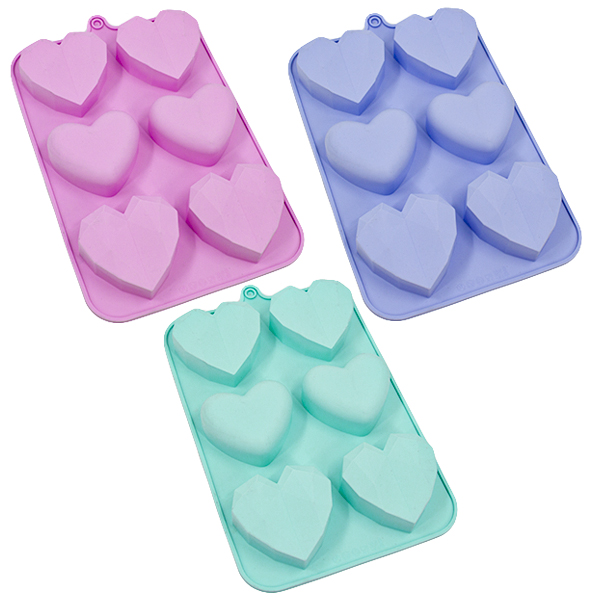 Форма для выпечки силиконовая СЕРДЕЧКИ 25*17*3см