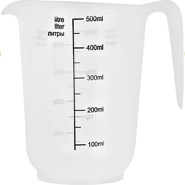 Кувшин мерный Plast Team 0,5л натуральный