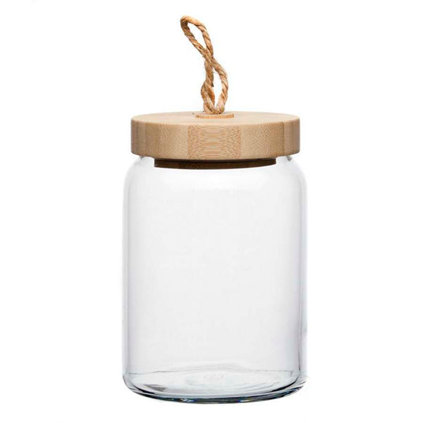 Банка с бамбук. крышкой ВУДИ 860 мл