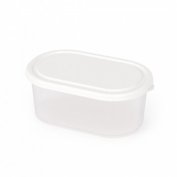 Ёмкость для СВЧ овальная 0,65л. (белый)(то)