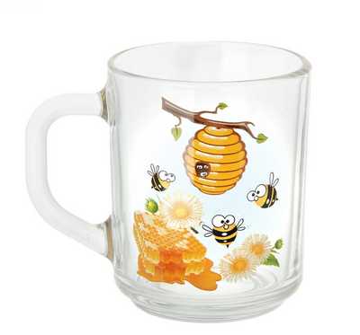 Кружка 200 мл  "Зеленый чай" Мед