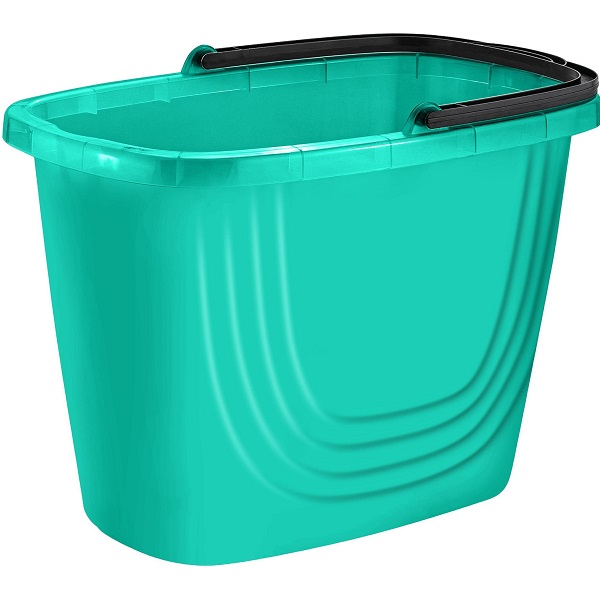 Ведро 8л Disco прямоугольное аквамарин (то)