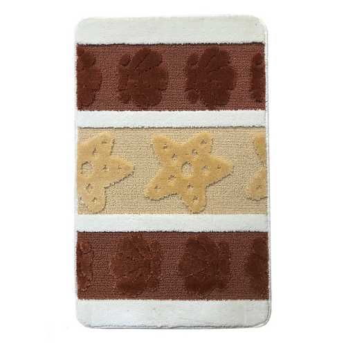 Коврик из полипропилена на латексной основе, "L'CADESI LEMIS", 60х100см из 2 штук,3240  светло-корич