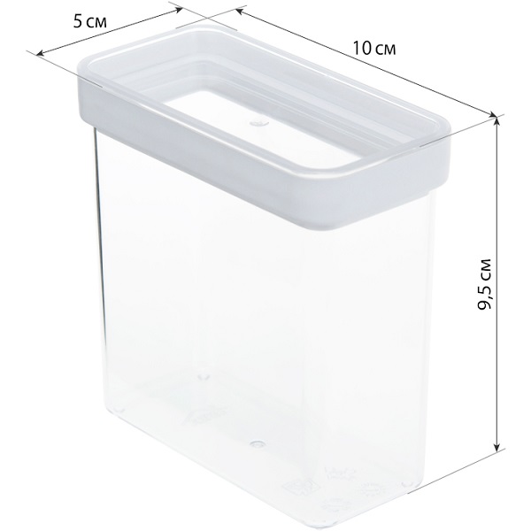 Емкость для специй СТЕП 270мл (белый) (то)