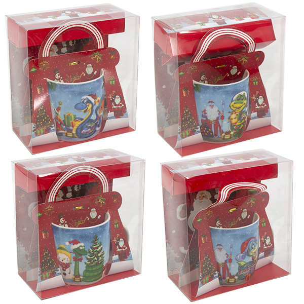 Кружка 350мл НГ в подарочной коробке ЗМЕЯ