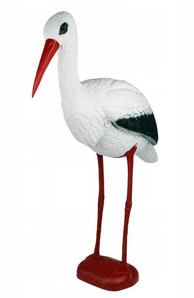 Аист  пластиковый белый 63*24*82 см