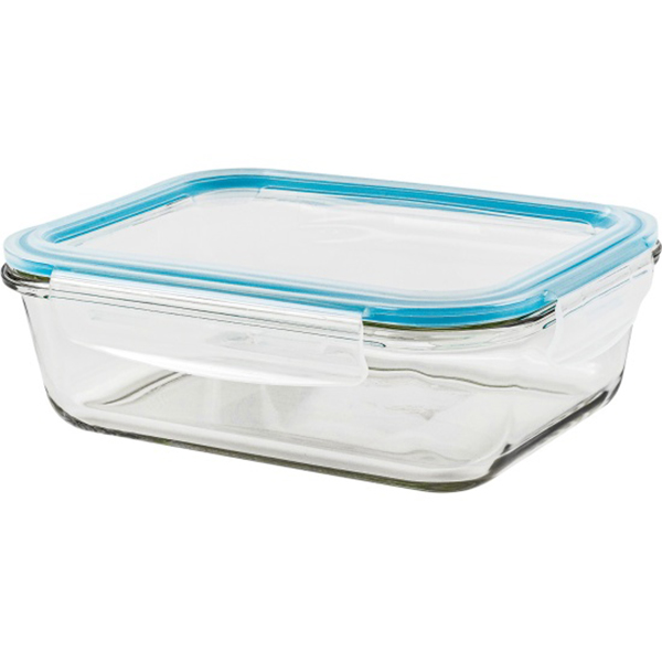 Контейнер стекл прям 1040мл голуб ТМ Appetite