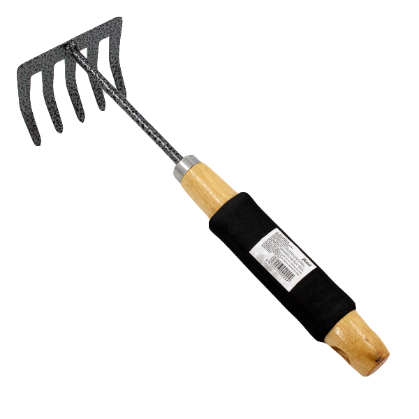 Инструмент садовый 29см ГРАБЛИ (деревянная ручка-антистресс)
