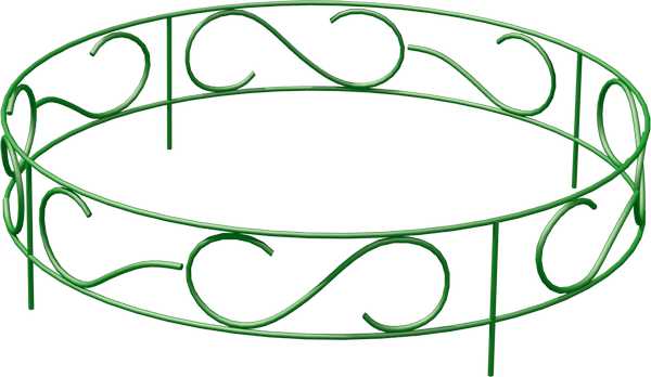 Заборчик  для  клумбы  «Разборный»  (4 секции) высота 450 мм диаметр 1250 мм 