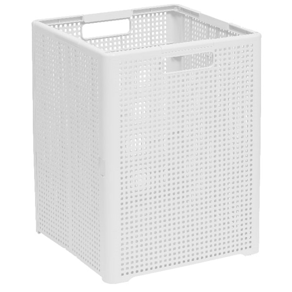 Корзина складная "Лофт" 50л (белый) (то)