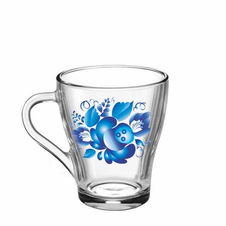 Кружка "Русские узоры 1" лепковая серия  "Грация" 250 мл