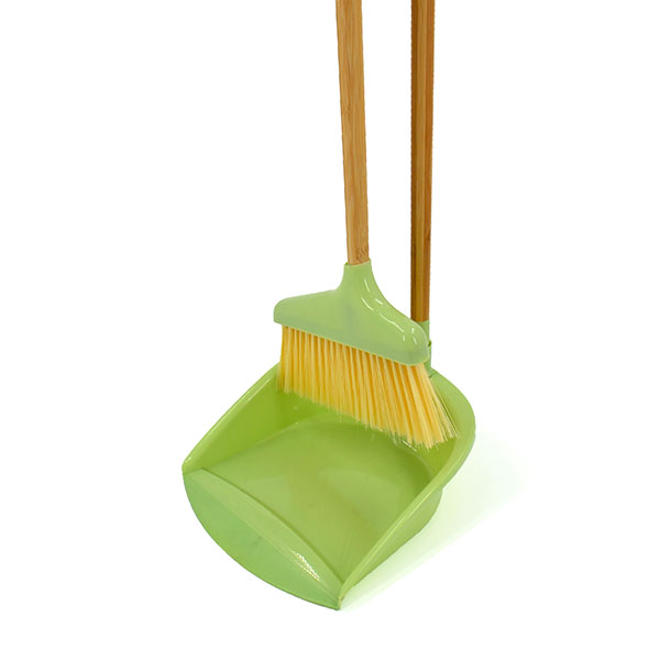 Щетка с совком ленивка БАМБУК h-75см