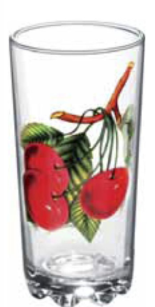 Набор стаканов 6шт. 300 мл  "Глория"  Вишня