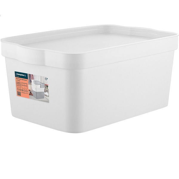 Ящик для хранения 7,5л Trendy белый (то)