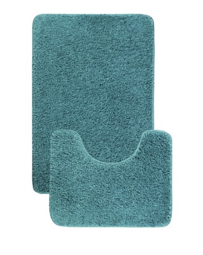 Комплект ковриков для ванной ANELYA 50x80, 50x40  бирюзовый